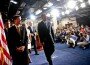 House Speaker John Boehner and GOP leadership leave a press conference after discussing the debt bill in Washington, D.C.